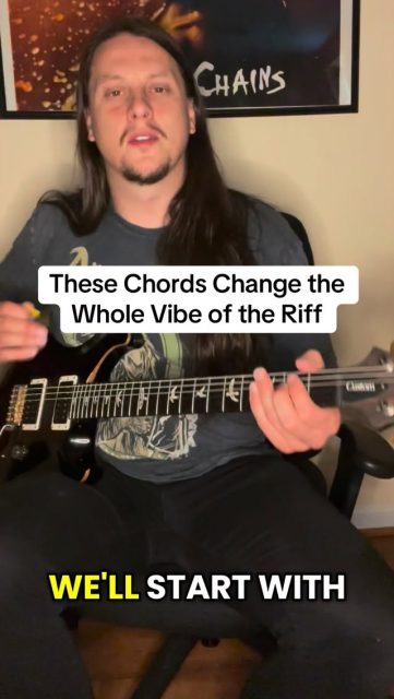 Taking simple power chords to something more complex #guitarist #prs #prspulseartist #guitarlesson #guitartips