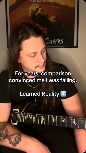 If someone else was reaching a goal before me I assumed I was failing.
That’s a lie.
The comparison is a thief. It steals your time, your energy and your gratitude.
Cheer on other peoples wins.
Give yourself some grace.
Keep building your story.
It’s gonna be a good one. 😊
#bulletformyvalentine #nostalgia #guitar #guitarist